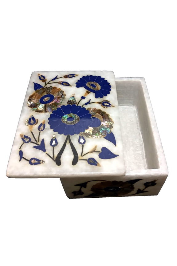 Jewellery Box Fine Inlay Work Flower Design