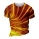 thumbnail image 4 of European And American Round Neck Casual Colorful Style Printed Short Sleeved T-shirt Top 5XL, 4 of 5