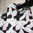 thumbnail image 3 of Ambesonne Retro Grommet Curtain, Lingerie Women`s Fashion, 50" x 84", Black Fuchsia White, 3 of 6