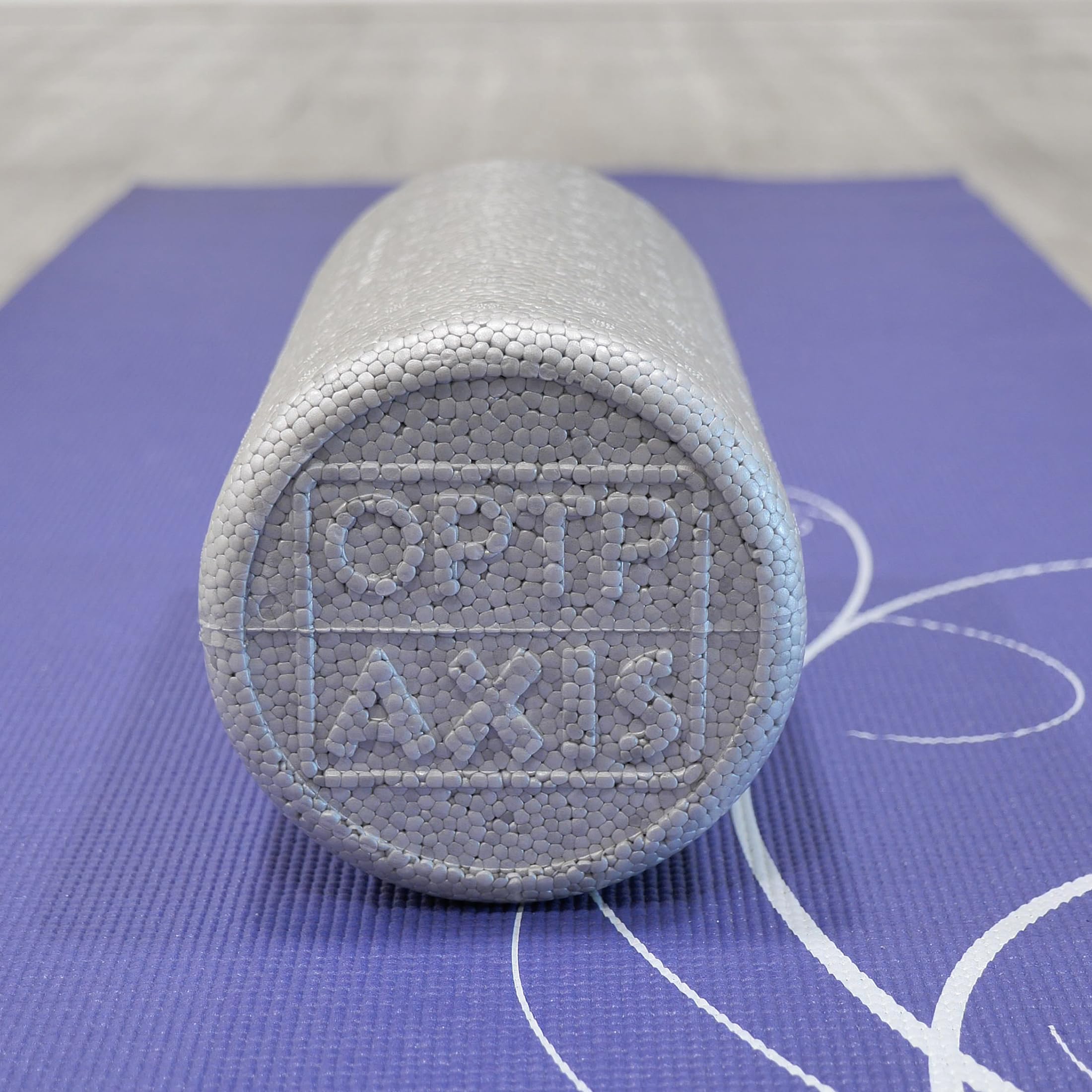 OPTP Silver AXIS Foam Roller - Moderate Density, Eco-Friendly, Durable Foam Roller for Physical Therapy and Exercise, Deep Tissue Muscle Relief, and Workout Recovery (12" x 6" Round)
