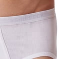 thumbnail image 5 of SCHIESSER Braguitas para hombre con abertura, paquete de 4 - Original Classics, doble ribete, algodón Blanco 3XL (XXX-Large), 5 of 5