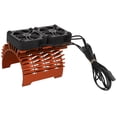 thumbnail image 2 of Brushless Motor Heat Dissipation Fan, High Performance Dual Fan Motor Heatsink  Heat Dissipation  For 1/5 Remote Control Car Orange, 2 of 8