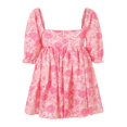 thumbnail image 4 of CHUANK Robe en Tulle à Manches Bouffantes pour Femme, Robe Princesse Courte, Encolure Carrée, Manches Bouffantes, Robe à Volants pour Fête et Bal, 4 of 8
