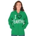 thumbnail image 3 of I Love Earth Reduce Reuse Recycle Zip Up Hoodie Men's Women's Brisco Brands 4X, 3 of 6