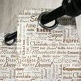 thumbnail image 2 of Ambesonne Cream Umber Grommet Curtain Single Panel, Americano Coffee, 50"x60", Umber and Cream, 2 of 5