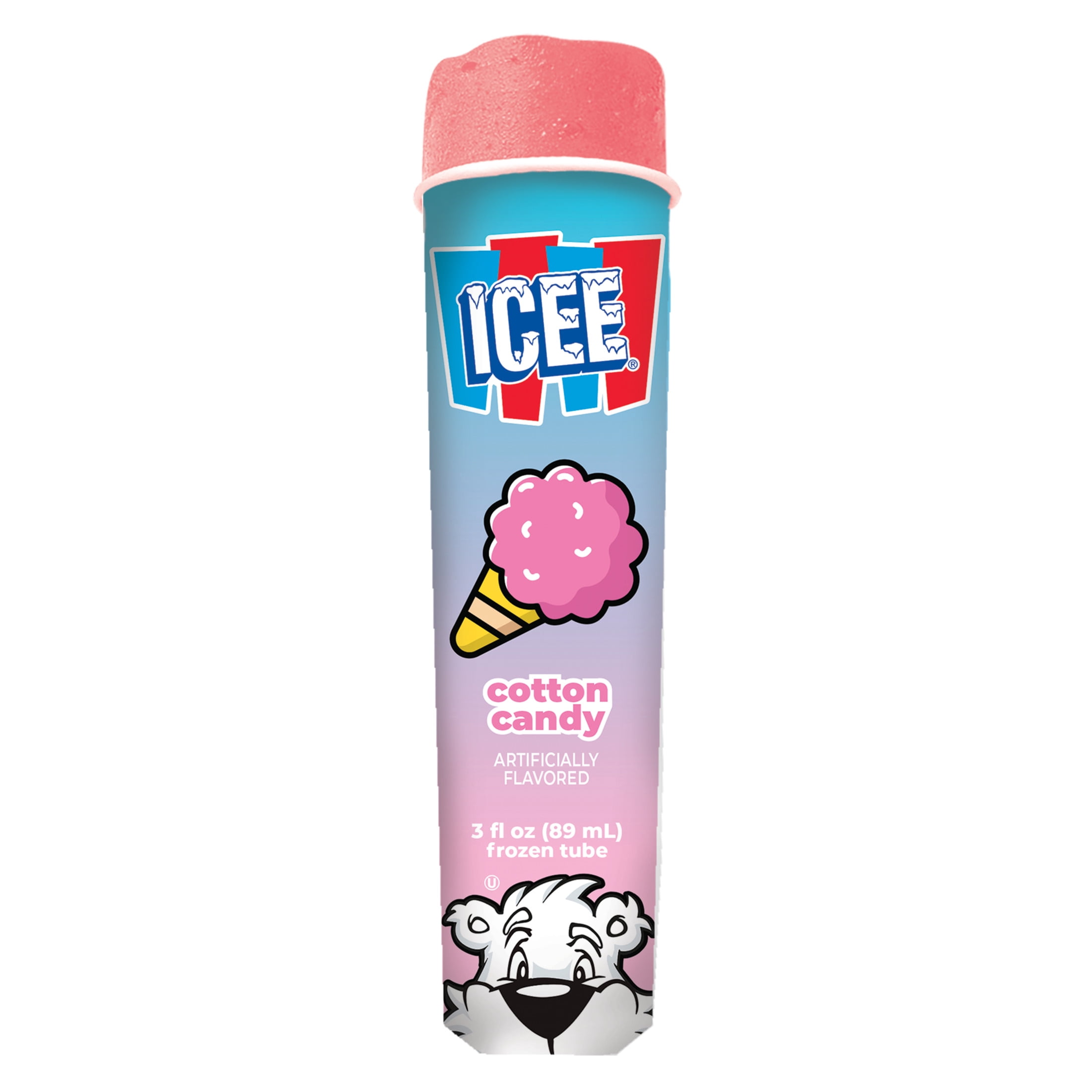 ICEE Cotton Candy Freeze Tubes, 3 fl oz, 6 Count