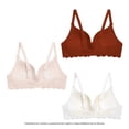 thumbnail image 2 of Brassier Simply Basic para Mujer, Encaje, Multicolor Talla 34B 3 Piezas, 2 of 4