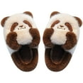 thumbnail image 5 of Gvdentm Slippers Girls Big Kids Slippers for Boys Girls Winter Warm Cute Dog House Shoes Fuzzy Fun Cartoon Indoor Bedroom Footwear(Brown,1), 5 of 5