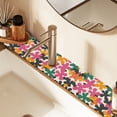 thumbnail image 2 of Yayeee Faucet Mat for Kitchen Sink 14.7" Diatomite Long Splash Guard Pad, Pink Floral Blooms, 2 of 7