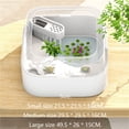 thumbnail image 2 of Turtle feeding tank square and simple household with filter sun drying platform, 2 of 5