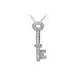 thumbnail image 2 of Diamond Key Pendant 14K White Gold 0.25 CT Diamonds, 2 of 2