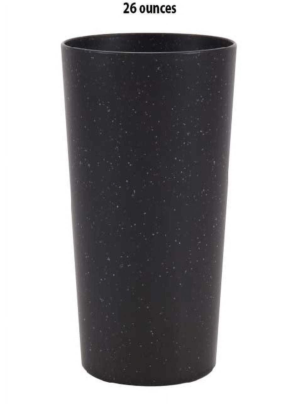 Mainstays 26-Ounce Recycled Plastic Beverage Tumbler, Black