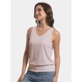 thumbnail image 6 of Women's Summer V Neck Tank Top Basic Sleeveless Casual Fit Shirts, 6 of 6
