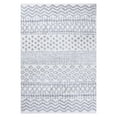 thumbnail image 3 of Abstract Stripe Plush Polypropylene Indoor Shag Area Rug, 3 of 10