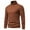 Brown, variant on Patlollav Men Bottoms Tops Casual Long Sleeve High Elasticity Turtleneck Blouse