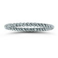 thumbnail image 1 of SZUL Women's 1.5MM Rope Twist Wedding Band in 14K White Gold, 1 of 4