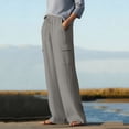 thumbnail image 5 of Zuesphe Womens Wide Leg Scrub Cargo Pants High Waisted Lightweight Casual Relaxed Fit Pants 2026 Vacation Y2K Streetwear, 5 of 6