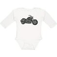 thumbnail image 3 of Inktastic Distressed Motorcycle Boys or Girls Long Sleeve Baby Bodysuit, 3 of 5