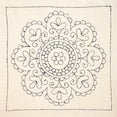 thumbnail image 2 of Sashiko Kit de Broderie Estampillée Hongroise - Médaillon Rose, 2 of 2