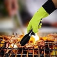 thumbnail image 2 of Guantes de longitud extendida, dedos flexibles, resistentes al calor, agarre antideslizante, guantes de horno impermeables para asar, guantes de cocina fáciles de limpiar, herramienta de cocina para, 2 of 5