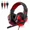 Black & Red, variant on The Perfect Part LED Headset with Microphone for PC, Gaming Headset with USB Cable for PC