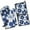 Blue Pioneer Flower-3, variant on Blue Pioneer Flower Kitchen Oven Mitt and Pot Holder Sets 2 Pcs for Baking, Cooking and Grilling, Heat Resistant Up To 392 °F