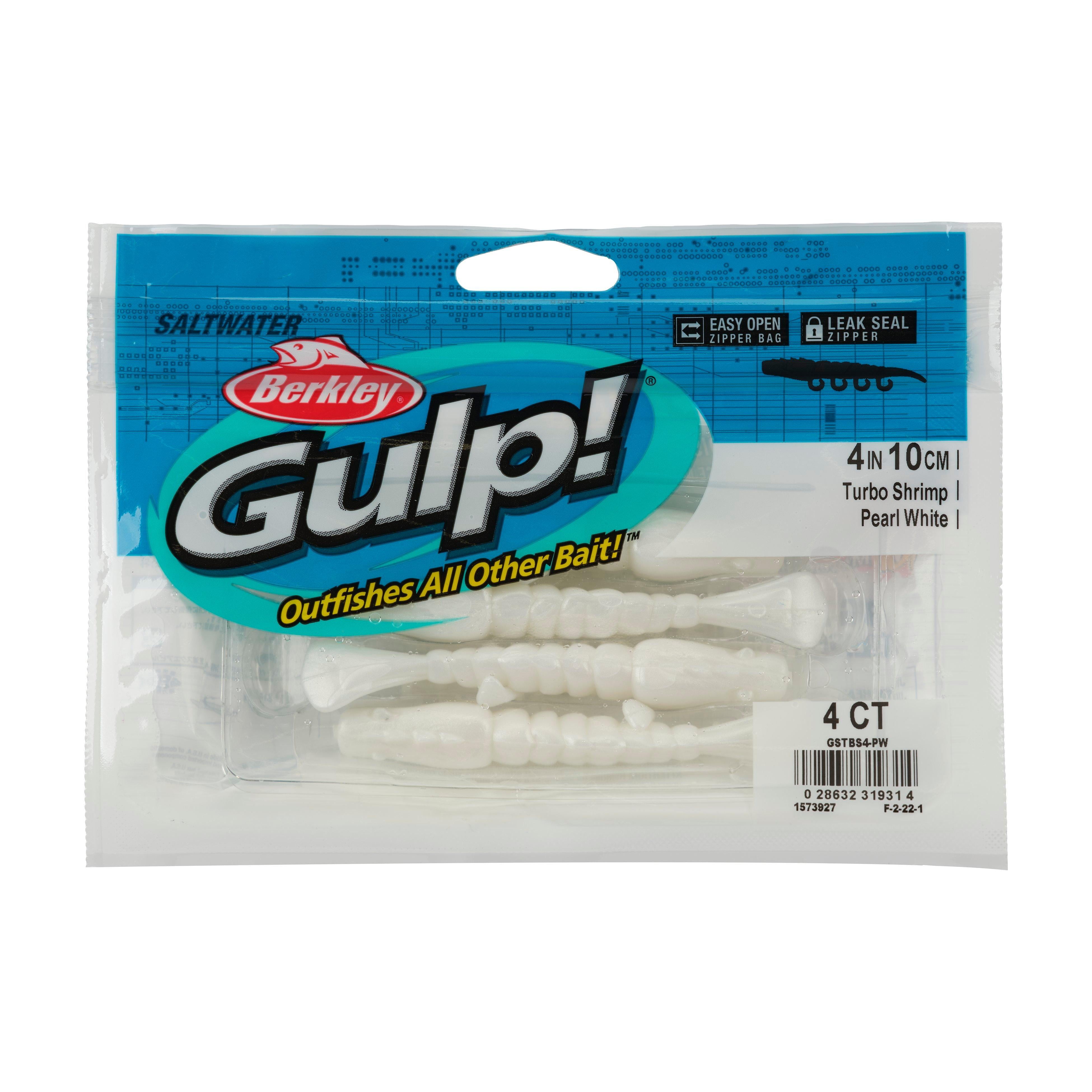 Berkley Gulp!® Saltwater Turbo Shrimp, 4 in, Nuclear Chicken