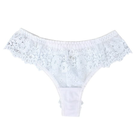 

Lingerie for Women Comfortable Lace Thong Low Waist Cotton Crotch Womens Underwear Set