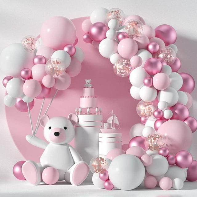107 Uds. de rosas, accesorios para fotografía, decoraciones de fondo, de de rosas para niñas, de compromiso de Soledad guirnalda de globos