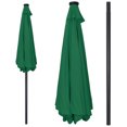 thumbnail image 4 of HomGarden 10FT Outdoor Solar Patio Umbrella, 32LED Lights 8 Aluminum Ribs, Fade-Resistant, Green, 4 of 10