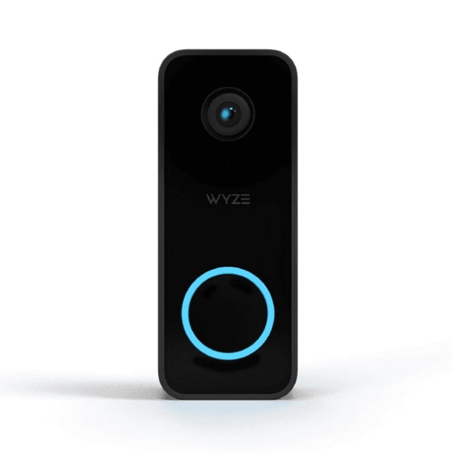 Timbre Wyze v2, Cable, Camara Video 2k, Audio Bidireccional, Visión Nocturna a Color, Resistente a la Intemperie IP65, Compatible con Asistentes Inteligentes, Negro