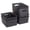 Black, variant on PinkSheep 6 Pack Plastic Storage Baskets Small Organizer Basket Bins White