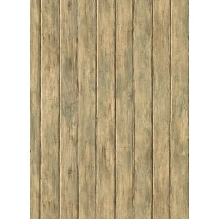 York Wallcoverings FK3892 Green Book Bead Board Wallpaper