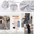 thumbnail image 5 of SUNBS 2 Piece Outfit for Women Lounge Sets Oversized Hoodie Wide Leg Pants Casual Fall Loungewear Sweatsuit, 5 of 9