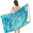 thumbnail image 2 of PHYHOO Summer Blue Sea Ocean Printed Microfiber Sand Free Pool Towel Oversized Travel Must Have for The Swimming Summer Cruise Ship Essentials 30x60in, 2 of 8