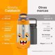 thumbnail image 5 of Botella de Agua para Niños 473ml Calabacín | Con Funda, 2 Tapas, 2 Popotes y Cepillo | Libre de BPA | B Life, 5 of 6