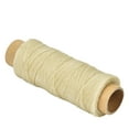 thumbnail image 3 of 50 Meters/Roll 150D/16 Leather Crafts Flat Sewing Thread Hand Stitching Waxed Thread (Beige), 3 of 7