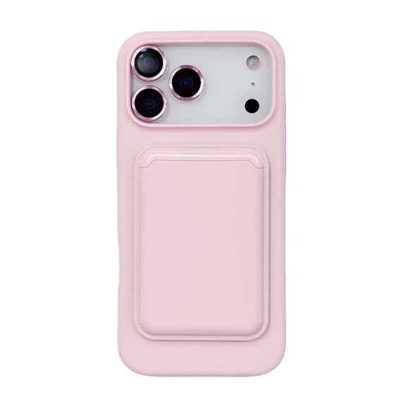 For iPhone 16 Pro Wallet Phone Case,2-in-1 Magnetic Detachable Card Holder,Compatible with Mag-Safe,With Camera Lens Protector,Shockproof Anti-Scratch Protection,Durable Phone Case,Pink