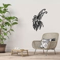 thumbnail image 6 of Fairy Shape Metal Wall Decor Iron Wall Display Hanging Wall Art Home Indoor Decoration Simple Living Room Bedroom Kitchen Garden Gift for Family Friends Women Men 11.8x7.9 Inch Black Colorful DIY, 6 of 9