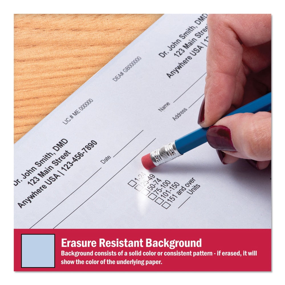 DocuGard 04543 8.5 in. x 11 in. Medical Security Papers - Blue (500/Ream)
