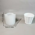 thumbnail image 5 of Silicone Crafting Mould For Creating Unique Basket Weave Candle Decorative Containers And DIY Gift Making, 5 of 8