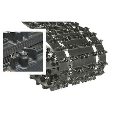 Camso Ice Attak XT Trail Track, 15" x 121", 1.22" Lug, Durable Rubber for Snowmobiles, Black, 9200H