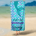 thumbnail image 4 of Naierhg Beach Towel Soft Texture Water Absorption Mermaid Pattern Microfiber Absorbent Body SPA Towels Daily Use One Size E, 4 of 8