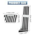 thumbnail image 4 of Ofertas únicas, 2 uds., Pedal de freno para Pedal de Gas, cubierta antideslizante para Lexus, accesorios para Pedal de coche, tono plateado, 4 of 7