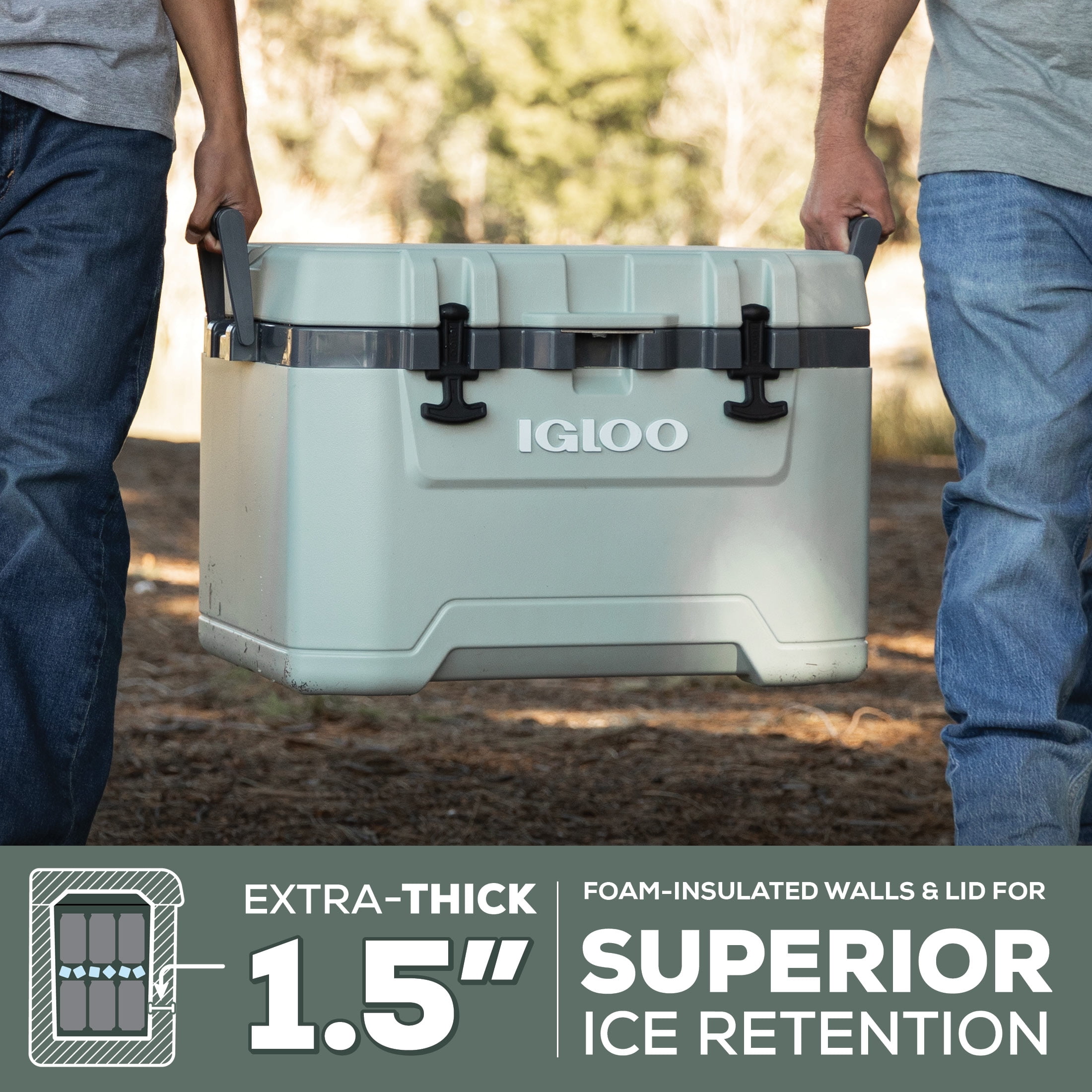 Igloo 50 QT Overland Ice Chest Cooler, White