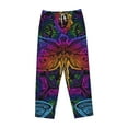 thumbnail image 4 of Bingfone Pajamas For Women,Indian Mandalas Dragonfly Pajama Pants With Pockets-Medium, 4 of 9
