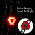 thumbnail image 1 of Tail Light Bicycle Bicycle Taillight Smart Frein Détection USB Charge Haute Luminosité LED 6 Modes Turning Fournitures, 1 of 7