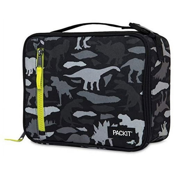 Lonchera PackIt Freezable Classic Dino Camo Charcoal