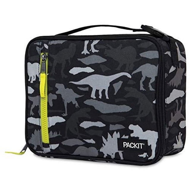 Lonchera PackIt Freezable Classic Dino Camo Charcoal