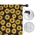thumbnail image 4 of Blackout Kids Curtains,Black Sunflower Childrens Insulated Curtains Set Of 2,Bedroom Essentials,Toddler Room Decor 52x63in(132x160cm), 4 of 4